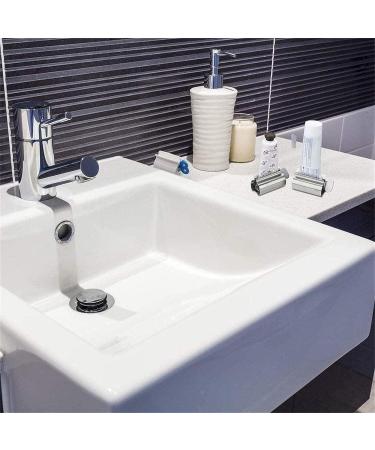 3 PCS Rolling Tube Toothpaste Squeezer Toothpaste Seat Holder Stand Stainless Steel Rotate Toothpaste Dispenser for Bathroom - Buy Online on GoSupps.com