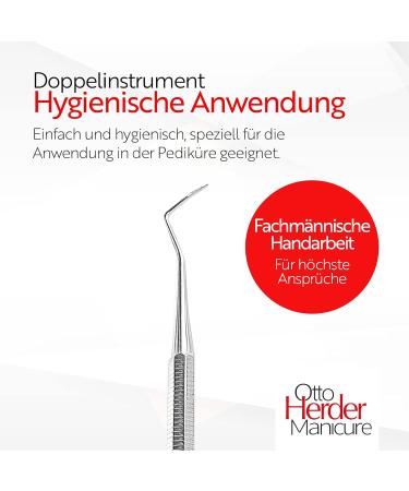 Otto Herder Corner Lifter - 17cm Stainless Steel Foot Care Tool for Nail Deposit Removal | Manicure & Pedicure - Buy Online on GoSupps.com