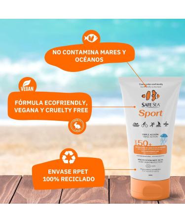  SAFE SEA Safe Sea Sport Jellyfish Cream Triple Action SPF 50+ - Buy Online on GoSupps.com
