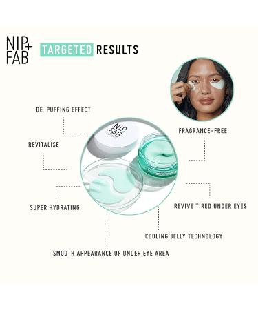 Nip + Fab Hyaluronic Acid Under Eye Patches - Anti-Aging Mask for Fine Lines, Wrinkles, Puffy Eyes - Hydrating Treatment for Bags, Puffiness - Multicolor - Buy Online on GoSupps.com