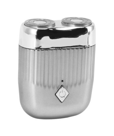 Yosoo Beard Trimmer Electric Shaver Clipper Rechargeable Portable Silver Miniature for Trimming Flatware Chests