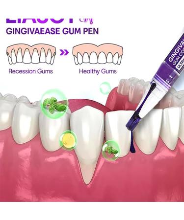 3PCs Liacsy Gingivawhite Gum Corrector & Purple Teeth Whitening Pen for Stain Removal | Enhance Gum Health - Buy Online on GoSupps.com