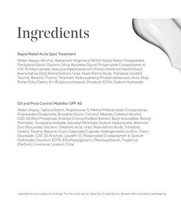 Murad Acne Solutions Value Set | 2-Piece Full Size Skincare Set | Oil Control Mattifier SPF 45 & Rapid Relief Spot Treatment | Shop Internationally - Buy Online on GoSupps.com