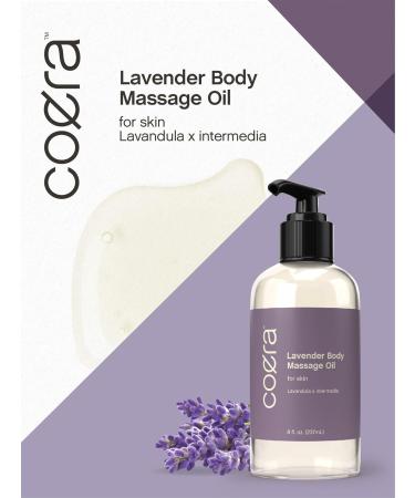 Buy Lavender Massage Oil - 8 fl oz | Paraben-Free SLS-Free & Fragrance-Free | Moisturizing Body Oil for Skin | International Shipping Available - Buy Online on GoSupps.com