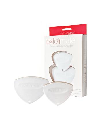 Exfolimate 2 Piece Face and Body Exfoliation Tool Set - Remove blackheads clear pores freshen and revitalize skin.