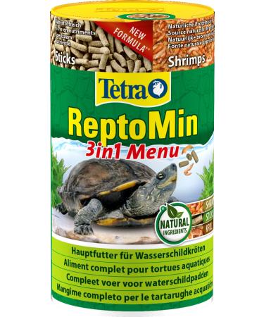 Tetra reptomin menu turtle feed - varied 3in1 feed with sticks krill & shrimp for water turtles 250 ml can menu 44 g (1 Pack) - Buy Online on GoSupps.com
