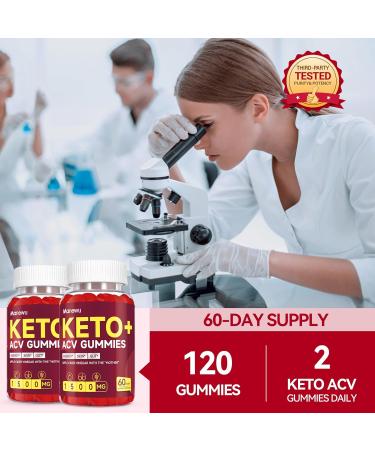 Keto ACV Gummies for Advanced Weight* & Loss & Belly Fat Burn* - Rapid Fat Burning Diet Supplement for Women Men - 1500mg Organic Gluten Free Apple Cider Vinegar with Mother - Support Gut Digestion 60 Count (Pack of 2) Red  - Buy Online on GoSupps.com