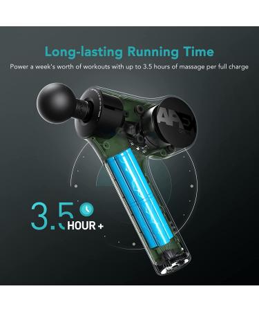 Opove Fascia Percussive Massage Gun 14.5mm - Back Pain Relief & Workout Recovery - Apex Green - Buy Online on GoSupps.com