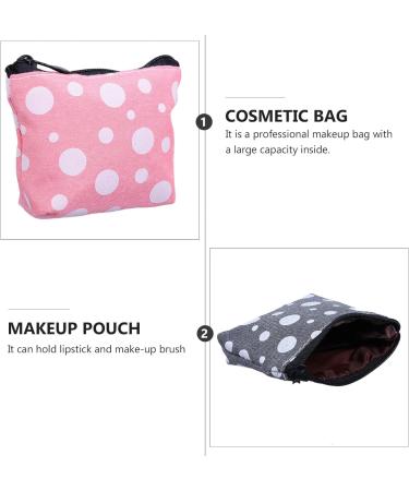 Healifty Canvas Makeup Bags 4Pcs Menstrual Pad & Sanitary Napkin Pouch Set | Travel Cosmetic & Coin Purse Kit for Nursing Pads | Portable Zipper Bag - Buy Online on GoSupps.com
