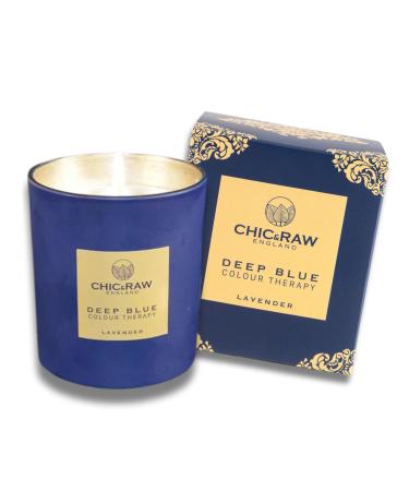 Deep Blue Color Therapy Scented Candles for Men - Lavender Aromatherapy Candle Gift Relaxing Candles for Stress Relief Housewarming Gifts for Men Lavender Candles for Home