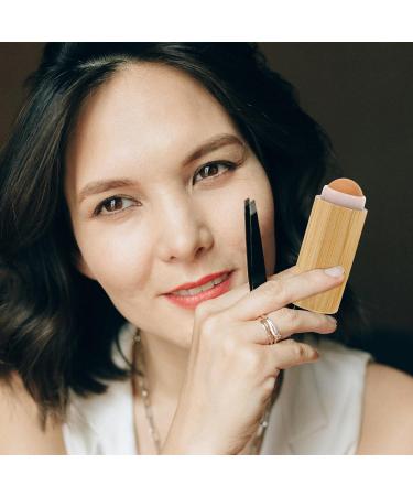 Beavorty Wood Makeup Brush Bamboo Foundation Brush With Roller Portable Blending Brush For Fluffy Brush Synthetic Bristles Cosmetics Tools - Buy Online on GoSupps.com