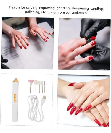 Nail Polisher White Abs Mini Grinder - Buy Online on GoSupps.com