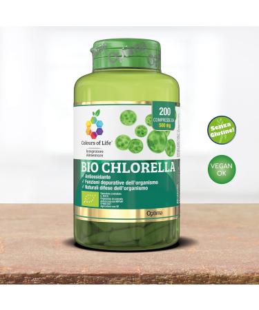 Bio Chlorella - Organic Chlorella Supplement 200 Tablets - Promotes the Purifying Functions of the Body - 100g - Buy Online on GoSupps.com
