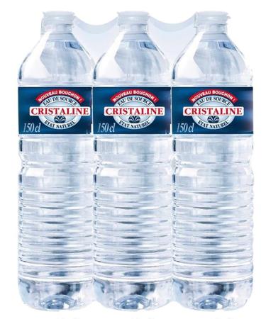 Crystaline Natural Spring Water 1.5L/Bottle - Set of 6 and 12 Bottles - Shipping by Sté Bo Time (12)