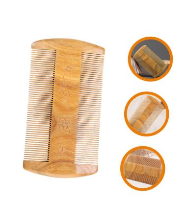 Minkissy 4-Piece Green Sandalwood Beard & Mustache Comb Set | Premium Wooden Grooming Tools for Men - Buy Online on GoSupps.com