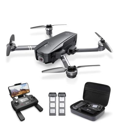 Holy Stone HS720 Foldable GPS Drone with 4K UHD Camera for Adults, Quadcopter with Brushless Motor, Auto Return Home, Follow Me, 52 Minutes Flight Time, Long Control Range, Includes Carrying Bag