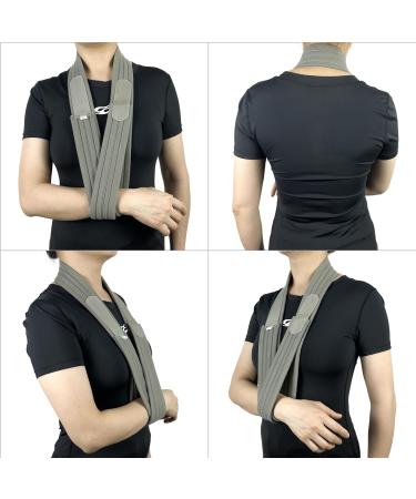 Adjustable Arm Sling - Lightweight Shoulder Immobilizer for Injury Recovery | Perfect for Elbow Broken Collarbone & Rotator Cuff Support - Men & Women - Buy Online on GoSupps.com