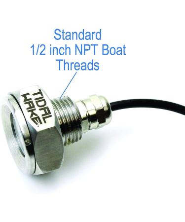 Tidal Wake IP68 Underwater Boat Drain Plug LED Light - Blue | Easy Installation, Brilliant Lighting - Buy Online on GoSupps.com