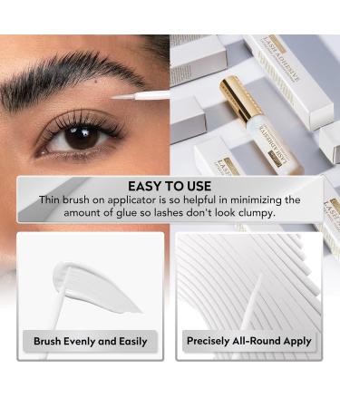 Super Strong Waterproof Lash Glue for Cluster & DIY Eyelash Extensions - Fast Drying Long Lasting Adhesive - Buy Online on GoSupps.com