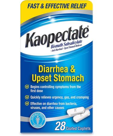 Kaopectate Multi-Symptom Relief Coated Caplets 28 ea (Pack of 2)