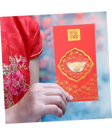 ABOOFAN 8 Pcs Red Envelope Giveaways for Business New Year Red Packet Spring Festival Money Envelopes Red Luck Money Envelope Lunar Year Envelopes Red Wallet Luck Money Bag Paper Mini Gift - Buy Online on GoSupps.com