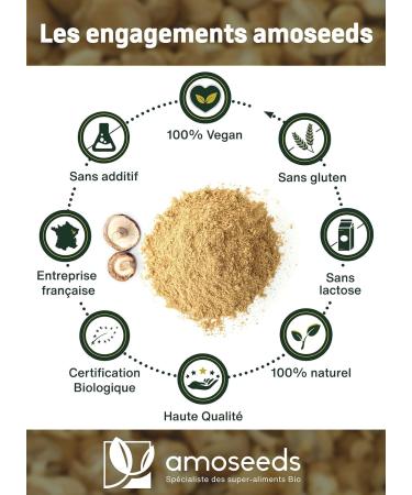 Organic Shiitake Powder 50G | 100% Shiitake Mushrooms | Umami Vitality Immunity | Top Quality - Buy Online on GoSupps.com
