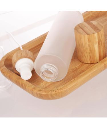 COSIDEA 4 pcs Empty 4oz /120ml bamboo lid Frosted glass spray bottle with fine mist despenser head for liquid perfume toiletries containers toner bottles 120ml Frosted - Buy Online on GoSupps.com