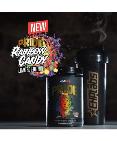 EHPlabs Pride Pre Workout Powder - Rainbow Candy (40 Servings) | Full Strength Energy Supplements for Men & Women | Sharp Focus, Epic Pumps & Faster Recovery - Buy Online on GoSupps.com