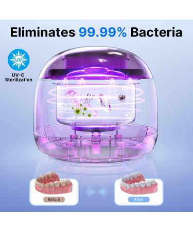  ITSHINY ITSHINY Ultrasonic Cleaner 45000Hz Ultrasonic Tray 200ml UV Lamp 25W Ultrasonic Cleaner for Dental Gutters Dentures Alig - Buy Online on GoSupps.com