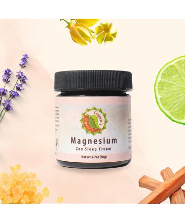 Magnesium Zen Sleep Cream - Deep Relaxation Muscle Relief Natural Ingredients - Non-Greasy & Cruelty-Free (1.7 oz - Buy Online on GoSupps.com