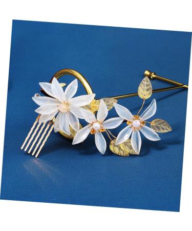 DOITOOL bridal comb girl decorate vintage hair accessories New Chinese style crystal hair comb bride cheongsam Hair up flower girl crystal bridal hair comb alloy headgear pearl wedding - Buy Online on GoSupps.com