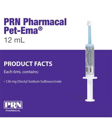 PRN Pharmacal PetEma 6mL Syringe - Disposable Enema for Dogs & Cats - Lubricant, Laxative & Stool Softener - 3 Pack - Buy Online on GoSupps.com