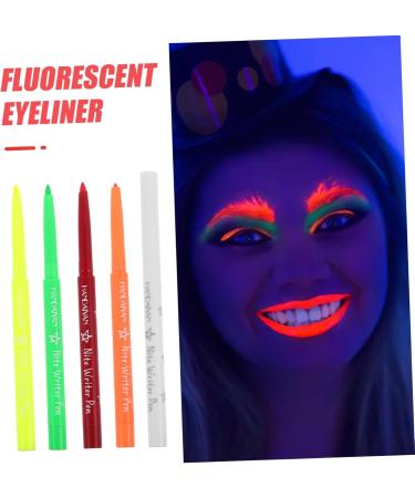 FOMIYES 5pcs Halloween Paint Pen Eyeliner Pencil Eye Liner Make up Highlighter Fluorescence Liner Plastic 12.00X0.80X0.80CM Assorted Color - Buy Online on GoSupps.com