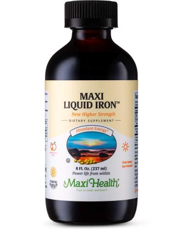 Maxi Health Liquid Iron Natural Fruit Punch 8 Fl Oz