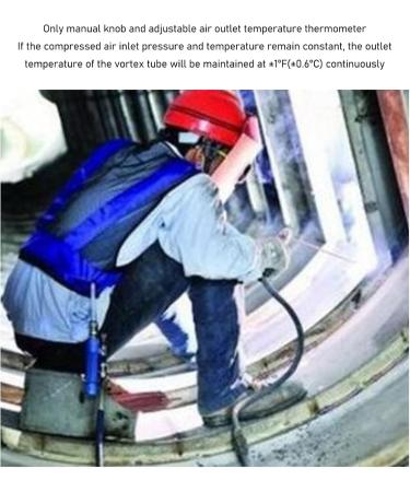 Buy Air Conditioner Waistcoat | Vortex Tube Ice Cooling Vest for Welding & Steel Work - Ultimate Comfort & Cooling Power - Buy Online on GoSupps.com