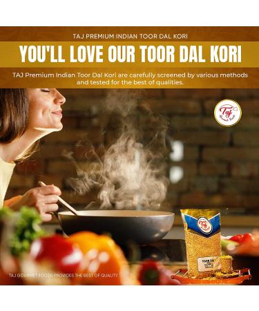 Taj Premium Indian Toor Dal Kori Unoily Madhi 8lb - Pack of 1 - Buy Online on GoSupps.com