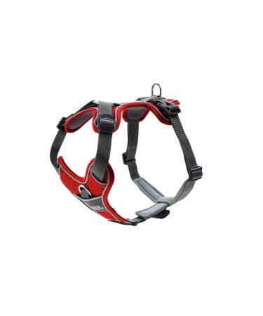 HUNTER DIVO dog harness M 56-73 cm red/grey 56 - 73 cm red/grey