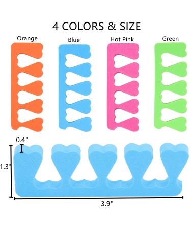 48pcs Sponge Toe Separators Pedicure Set | Premium Nail Art Tool Kit in 4 Fun Colors for Perfect Polishing - Shop Now - Buy Online on GoSupps.com