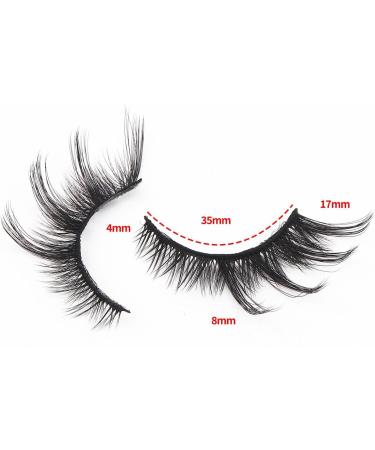 EINCORN 5 Pairs False Eyelash Cats Eye Lashes Thick Foxes Eyelashes Natural False Eyelash Artificial Eyelashes for Party - Buy Online on GoSupps.com