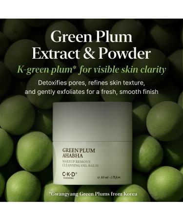 CKD Green Plum AHA BHA Grinding Cleansing Oil Balm - Sherbet Balm Korean Cleanser for Makeup, Sebum & Blackhead Removal. Exfoliating with 4-Acid Complex for All types of Skin. 1.75 fl oz Cleansing Balm 1.75 Fl Oz (Pack of 1) - Buy Online on GoSupps.com