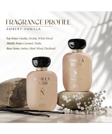 Ni'sara Vanilla Rush Eau De Parfum for Women | Long Lasting Eau De Parfum | Gift For Sister Wife Friend Girlfriend & Mother | Ambery-Vanilla Fragrance | EDP Scent for Women - Buy Online on GoSupps.com