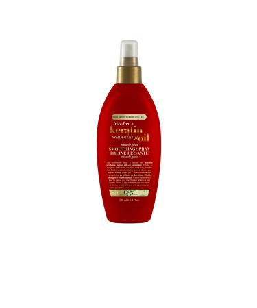 OGX Frizz-Free + Keratin Smoothing Oil Miracle Gloss Spray 5 in 1 De-frizz & Shiny Hair Argan Oil