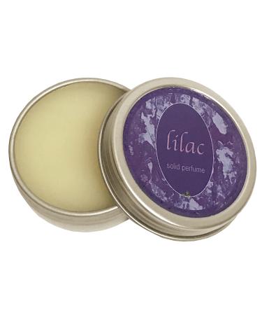 All Natural Solid Perfume True to Life Lilac Flower Scent In Full Bloom (1/4 oz Tin Jar (Easy Slide In Top)) 0.25 Ounce (Pack of 1)