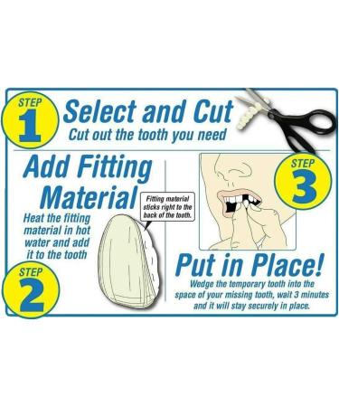 Instant Smile Select A Tooth Temporary Tooth Replacement Kit - 3 Pack Combo (Light, Natural, Dark) - Dental Care Solution - Buy Online on GoSupps.com