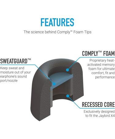 Comply Ultra Pro Jaybird Large - 3 Pairs | Premium Ear Tips for Enhanced Sound & Comfort - International Shipping Available - Buy Online on GoSupps.com