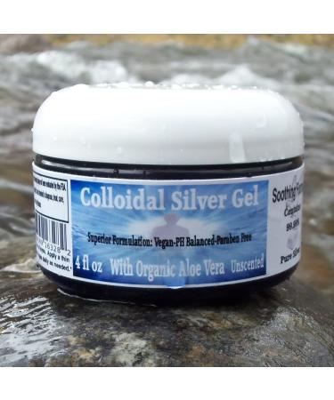 Organic Aloe Vera Colloidal Silver Gel | 100 PPM 99.99% Pure | 4 oz. Jar | Simple Safe Ingredients - Buy Online on GoSupps.com