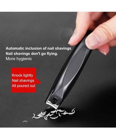 UNbit Nail Clipper Nail Clippers with Storage Stainless Steel Manicure Fingernail Cutter Scissors Tools Single Diagonal Anti-Splash Nail Trimmers - Buy Online on GoSupps.com