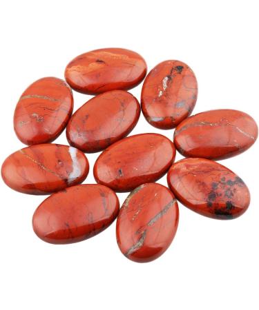 Buy MookaiTedecor Red Jasper Drumstone - Polished Hand-Flattering Healing Crystal for Reiki & Home D cor | International Shipping - Buy Online on GoSupps.com