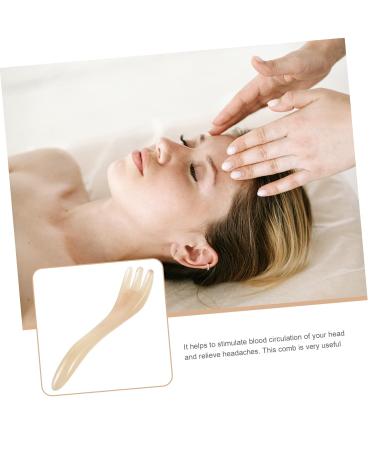 Beaupretty Scratching Comb & Head Massage Device for Hair Growth | Meridian Gua Sha & Body Massage Brush - 14.5x3cm - Buy Online on GoSupps.com