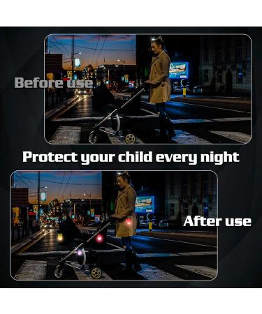 Delamiya 6-Piece LED Clip Flashing Reflective Safety Light for Kids | 2 Modes Perfect for School Bags Backpacks Hiking Jogging - Buy Online on GoSupps.com